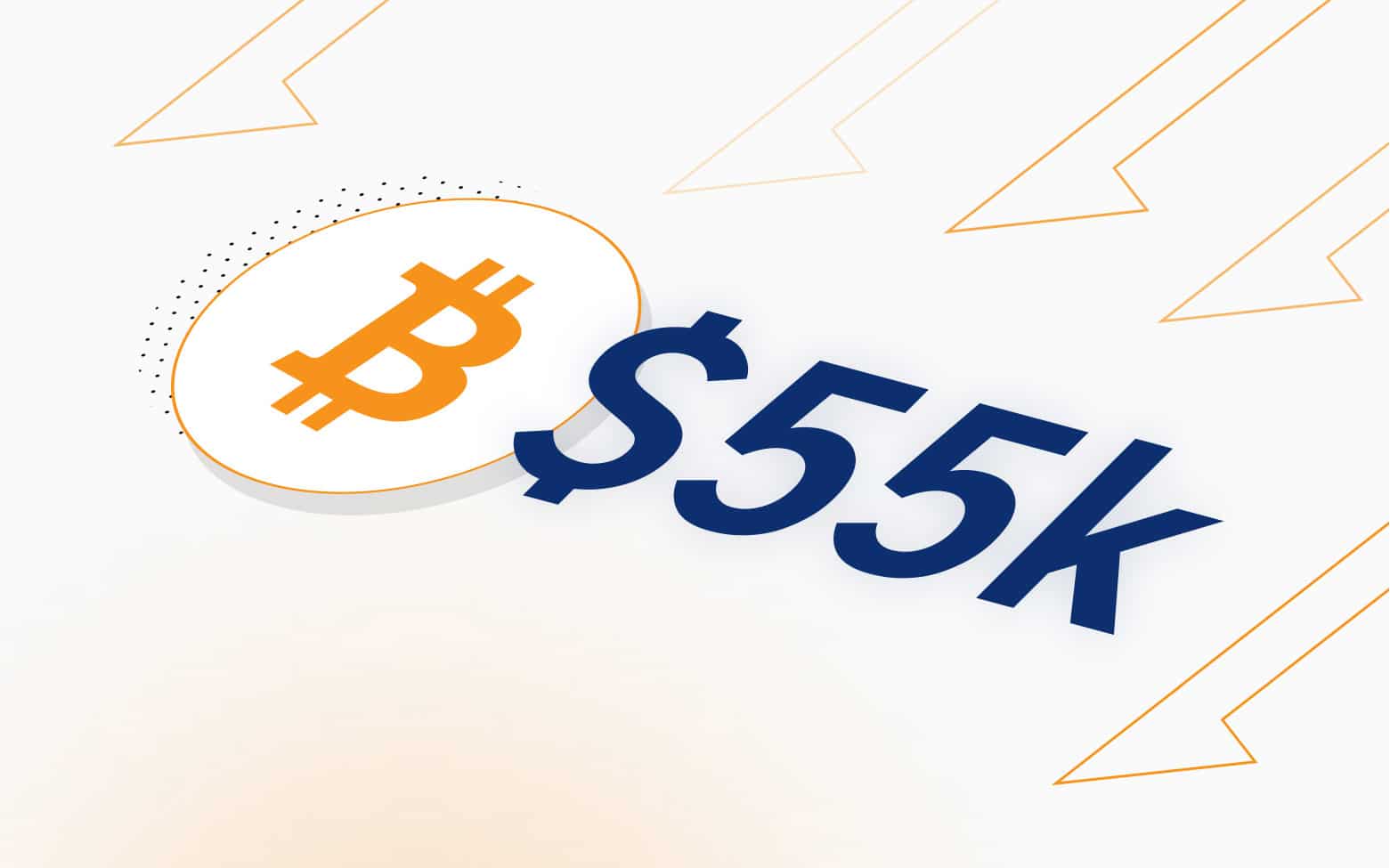 Bitcoin price at 55k