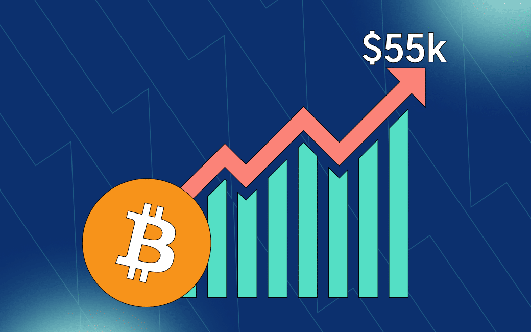 Bitcoin Price Blows Past $55K